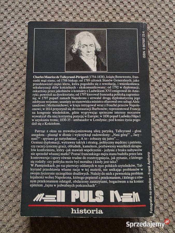 Charles Talleyrand Pamiętniki 17541815 Kraków