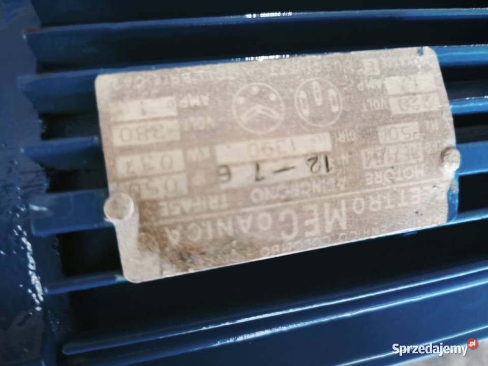 silnik elektryczny do wiertarki stołowej WS 15 Dąbrowa Górnicza
