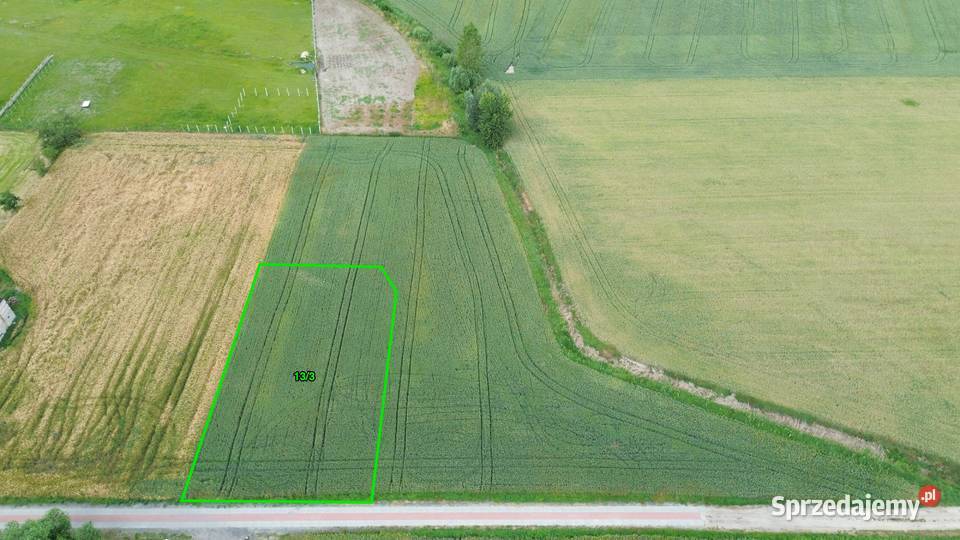 Działka budowlana 944 m2 woda prąd gaz Drużyń