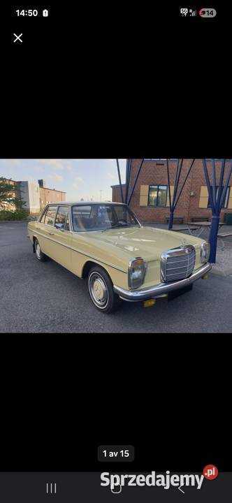 Mercedes w115 220 benzyna Automat 1973r 220 Kartuzy