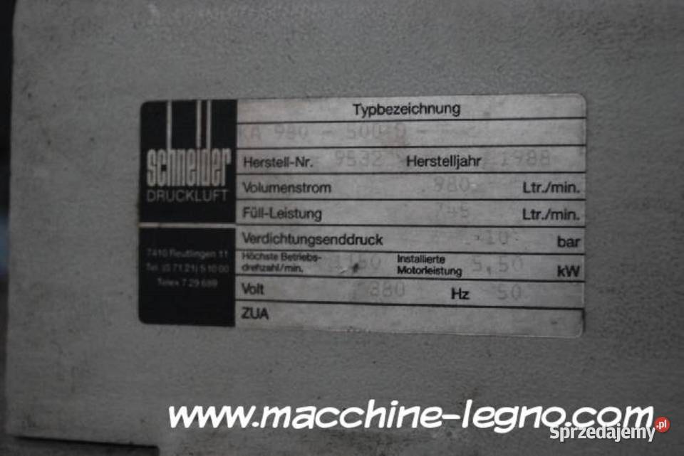 1988 SCHNEIDER KA 980 zbiornik 500 D 500 L w Kłodawa