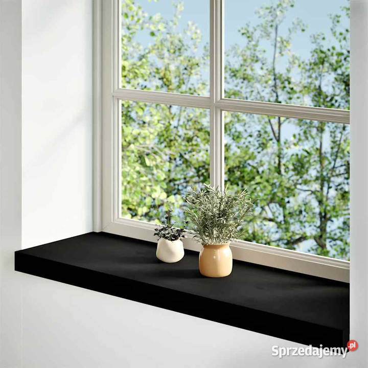 Parapety 2 ciemnobrązowy 80x30x2 lite drewno Warszawa