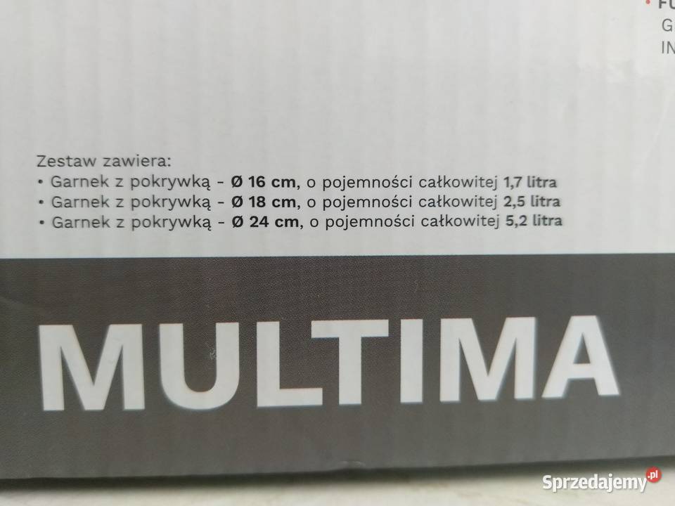 NAJTANIEJ Zestaw Garnków 3 Garnki 16 18 24 Zabrze