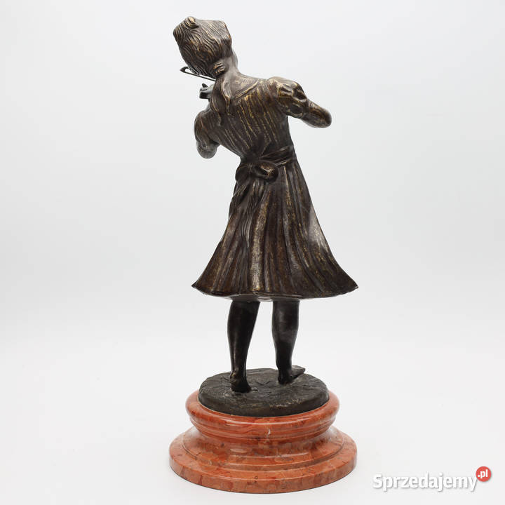 ARTexpert Figurka z brązu kobieta ze skrzypcami Szczecin