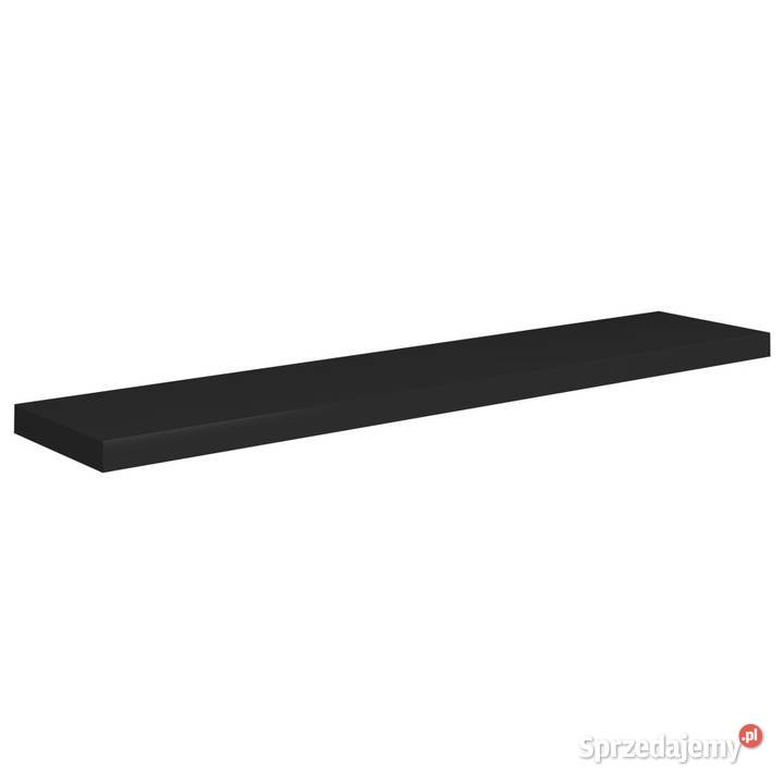 Półka ścienna czarna 120x235x38 MDF WM323841 Warszawa