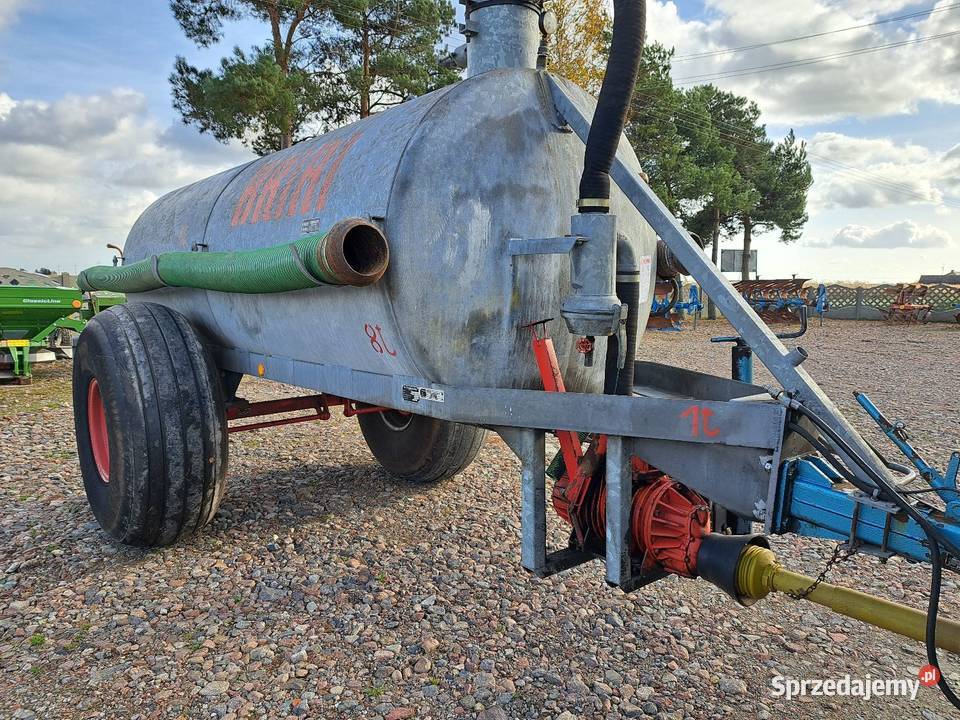 Beczkowóz BRIRI 6000 beczka asenizacyjna Kłodawa sprzedam