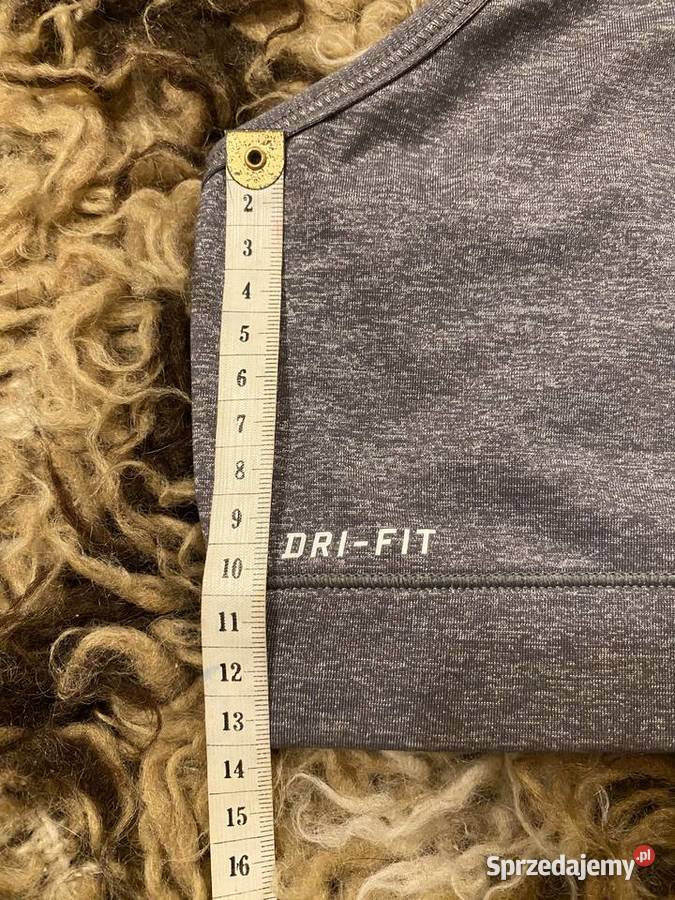 Biustonosz sportowy Nike Pro DriFIT szary/srebrny Odzież damska śląskie
