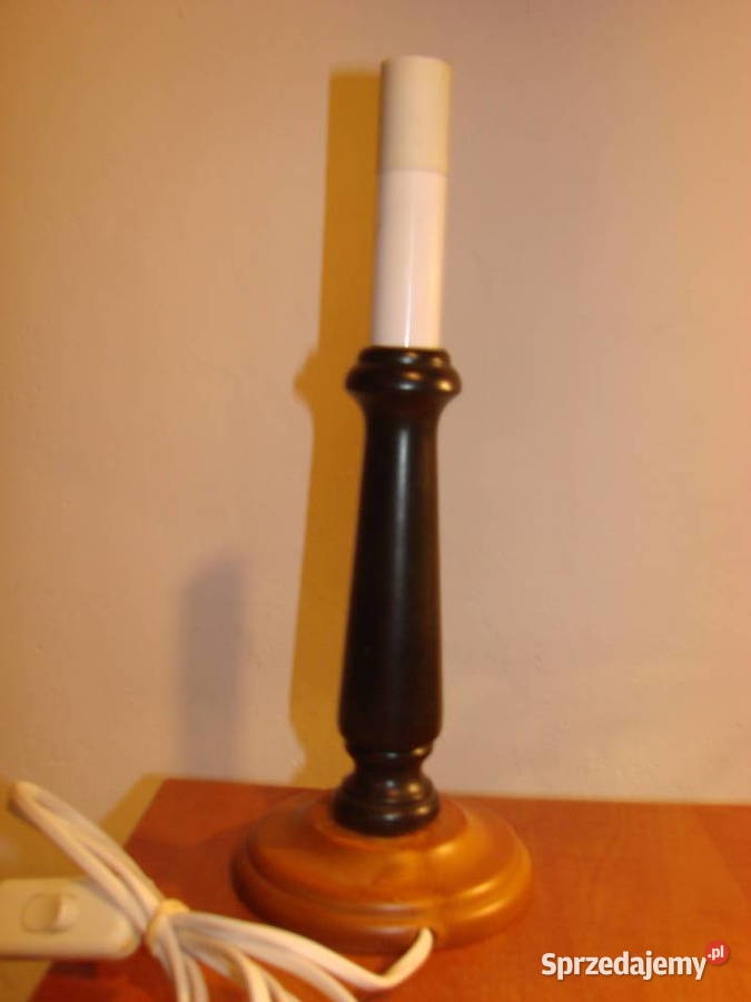 drewniana podstawa lampy Pruszcz Gdański