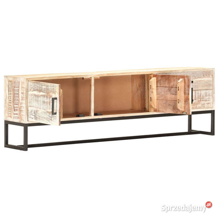 Szafka pod TV biała 140 x 30 x 45 lite drewno mazowieckie Warszawa sprzedam