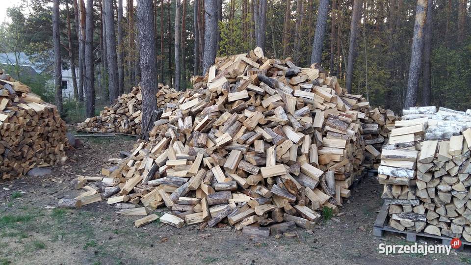 Suche drewno drzewo opałowe sosnowe rąbana