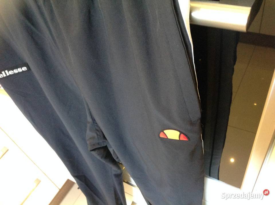 Spodnie Dresowe Męskie ELLESSE L Czarne NOWE Nowa Sól sprzedam