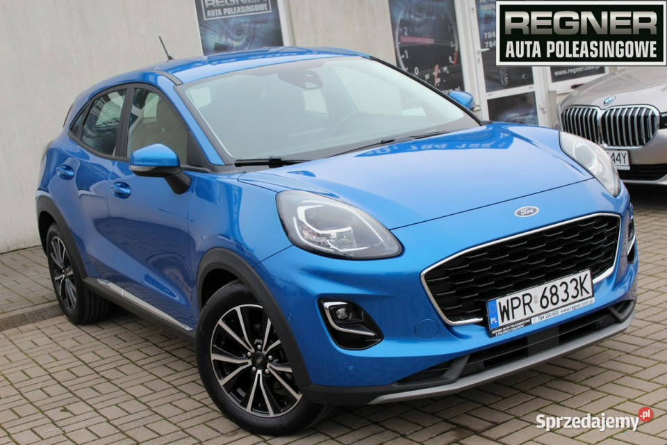 Ford Puma SalonPL FV23 Titanium Navi Kamera niebieski Sokołów sprzedam