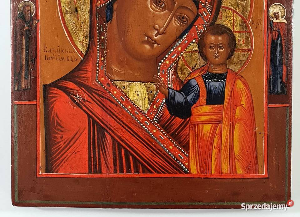 Ikona Matka Boża Kazańska XIX wiek 0030 Warszawa