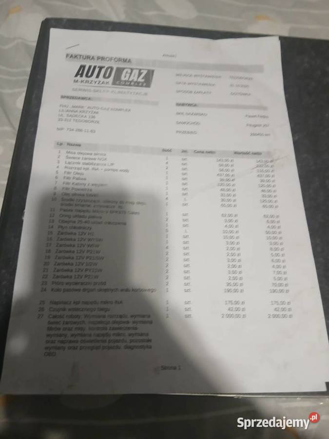 Mam na sprzedaż peugeot 207 Łyczanka sprzedam