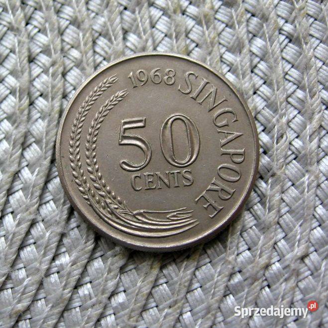 Singapur 50 Cent 1968r Numizmatyka sprzedam
