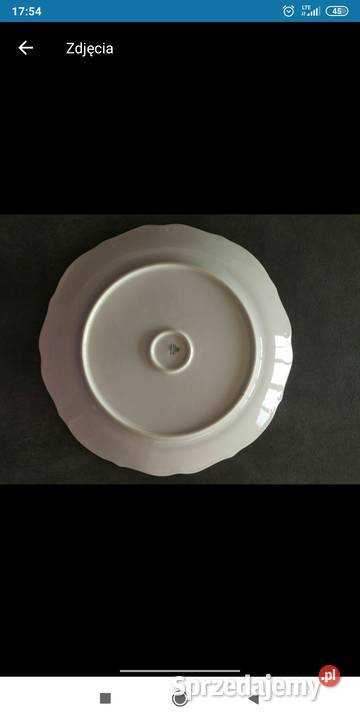Talerz porcelana duzy Bolesławiec