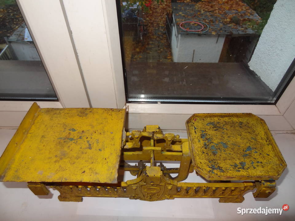 Stara żeliwna waga szalkowa 5 Poznań