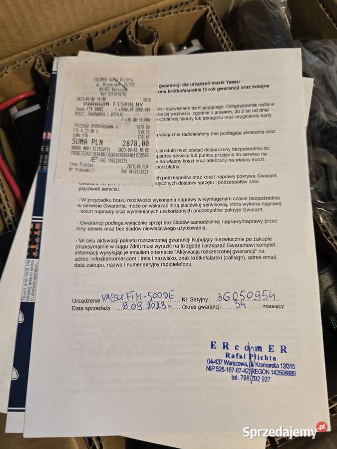 YAESU FTM500DE radiotelefon amatorski VHFUHF Tarnów sprzedam
