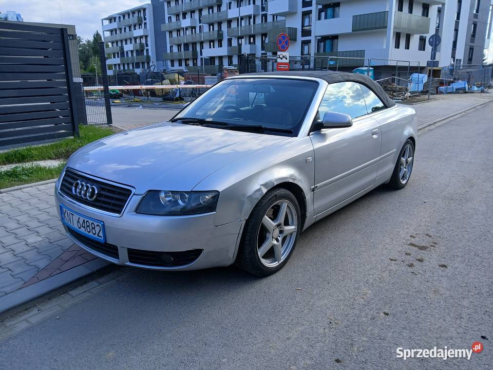 AUDI A4 CABRIO18 TURBOGAZ Rok produkcji 2004 Kraków