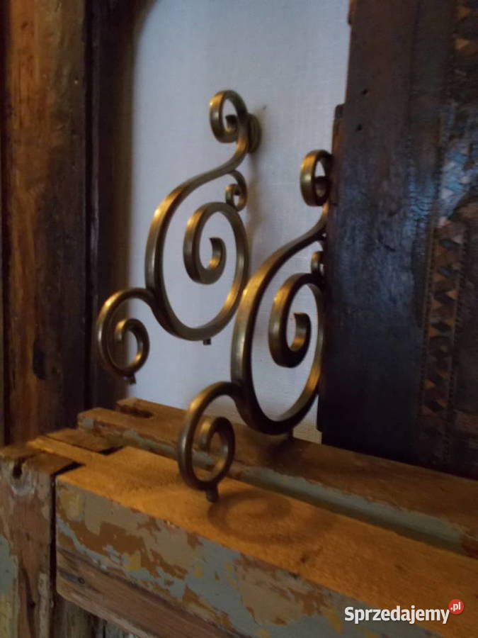 Piękna Stara Mosiądzowana Zawieszka Ozdoba Szczecin