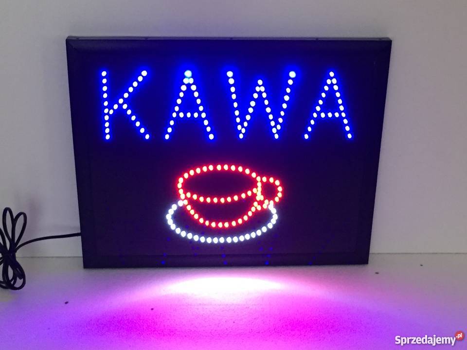 KAWA Reklama diodowa LED 50x40 zewnętrzna NOWA Pomiechówek