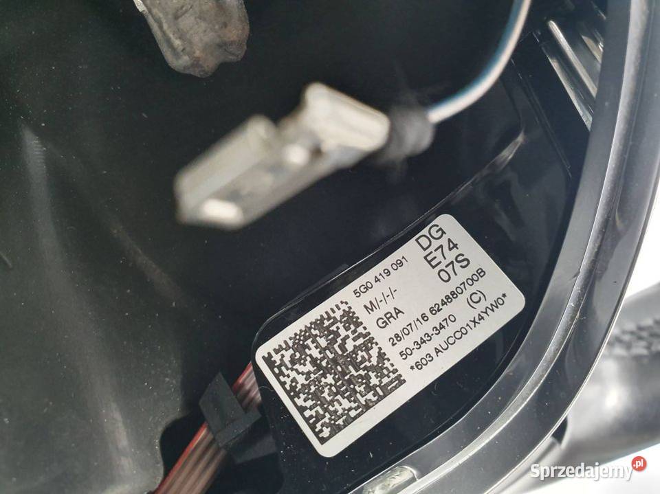 KIEROWNICA VOLKSWAGEN GOLF VII 622995100A Pozostałe Motoryzacja Lipno
