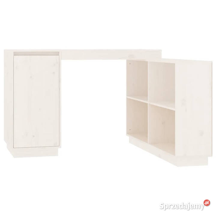 Biurko białe 110x50x75 lite drewno sosnowe Warszawa