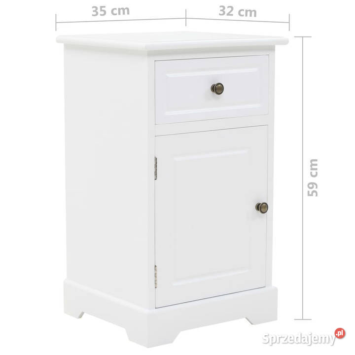 Szafka nocna płyta MDF i drewno sosnowe 35 x 32 Warszawa sprzedam