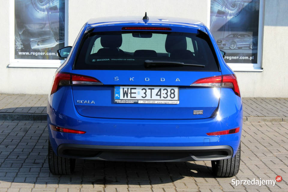 koda Scala Gwarancja FV23 SalonPL 10TSI 110 niebieski Sokołów