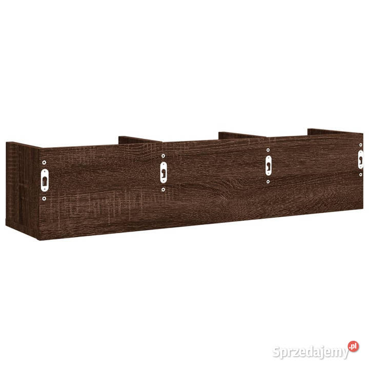 Szafki wiszące 2 brązowy dąb 75x18x165 WM840442 Warszawa
