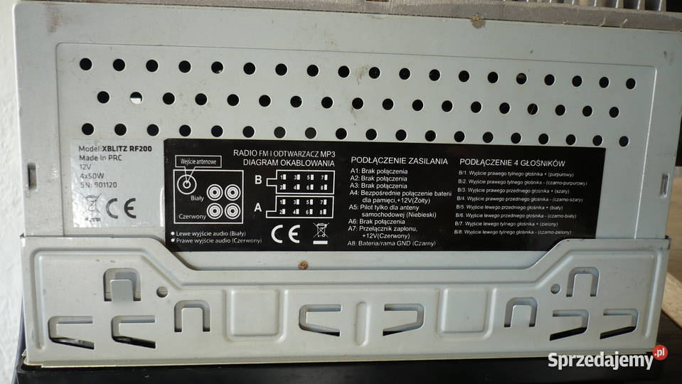Radio samochodowe BT USB XBLITZ RF 200 Łódź