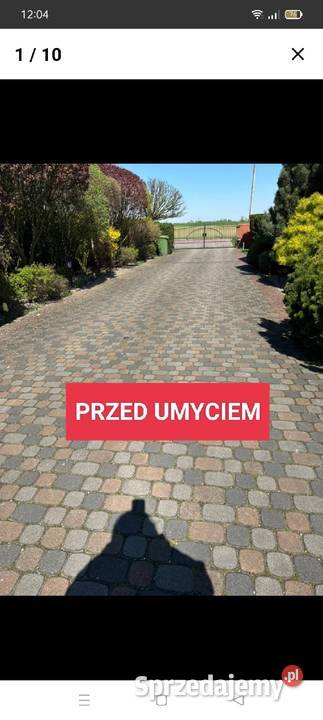 Mycie kostki brukowej i granitowej