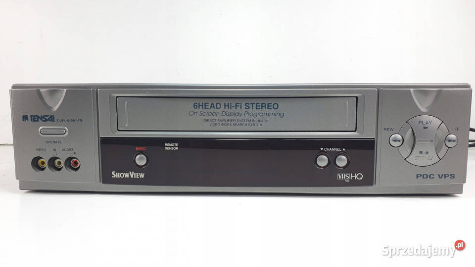 Video magnetowid TENSAI TVR 506 Magnetowidy Międzychód