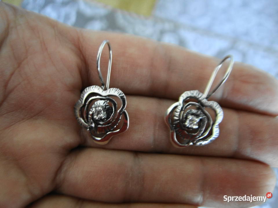 Śliczne stare kolczyki srebro 925 Warszawa