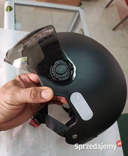 Kask rowerowy orzeszek z goglami Jędrzejów