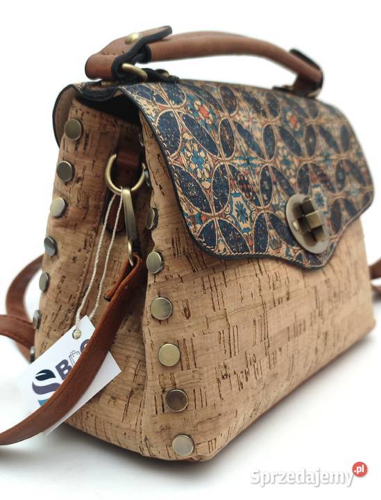 Listonoszka korkowa z klapą ELENA korek Listonoszka  Chełmek