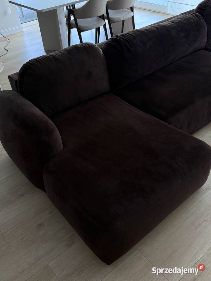 Narożnik SAVONA brązowy funkcja spania 320cm Kraków