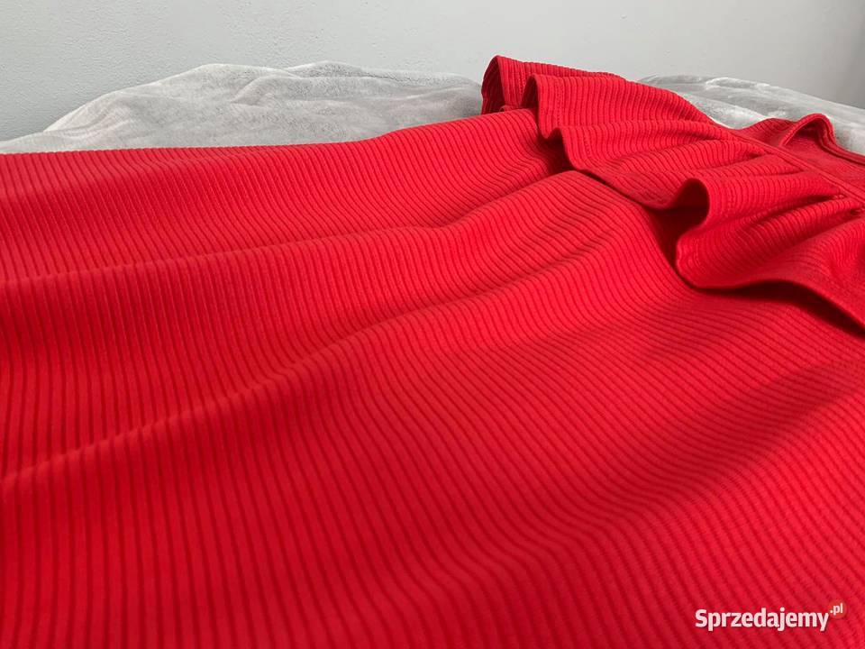 Sukienka szeroka rozkloszowana z falbaną Jasło