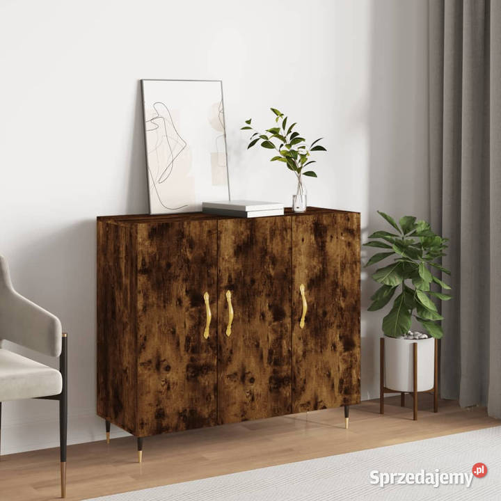 Szafka przydymiony dąb 90x34x80 materiał
