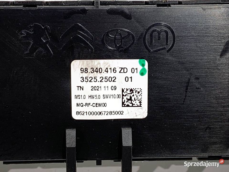 PANEL STEROWANIA NAWIEWU TOYOTA PROACE Panele sterowania, przełączniki sprzedam