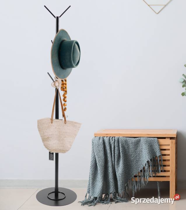 Nowoczesny Wieszak Metalowy Stojący na ubrania Sobienie-Jeziory