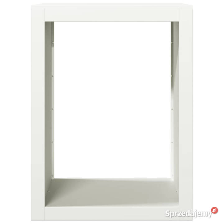 Stojak na drewno opałowe biały 60x40x80 stalowy Warszawa
