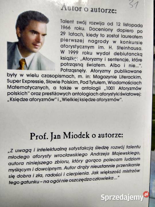 Aforyzmy że wstępem Miodka antykwariat szkolny Warszawa sprzedam