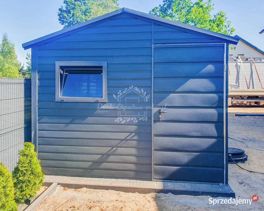 Schowek Domek Ogrodowy 3x6 Okno Antracyt Chodzież