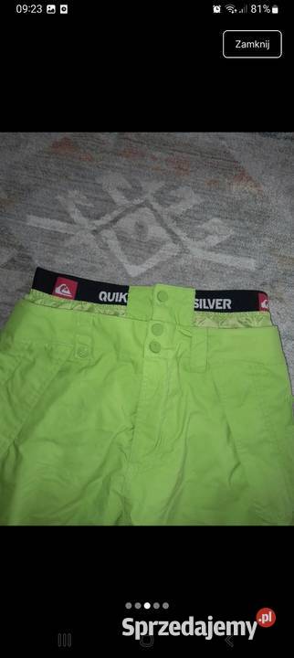 Zielone spodnie narciarskie Balice