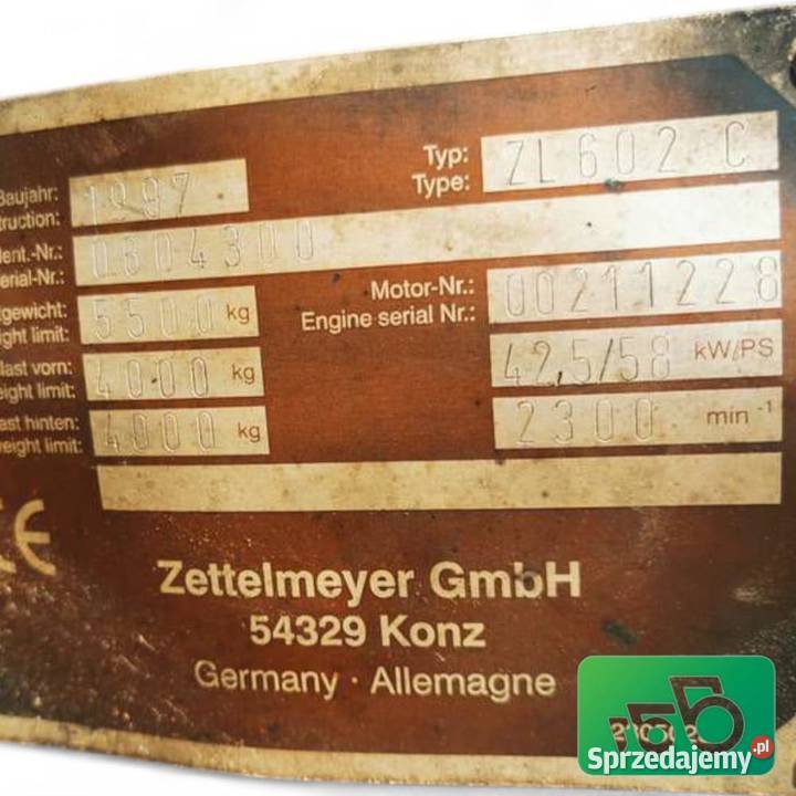Ramie Adaptacja Kiwak Zettelmeyer 602 C