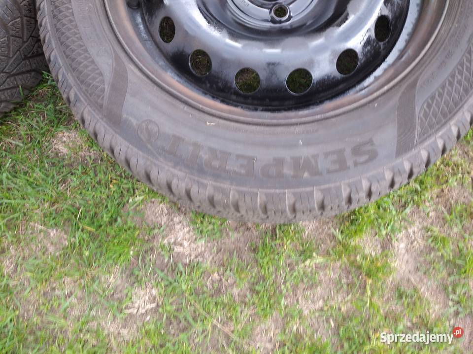 Koła felgi stalowe opony zimowe z kołpakami Fiat Płock
