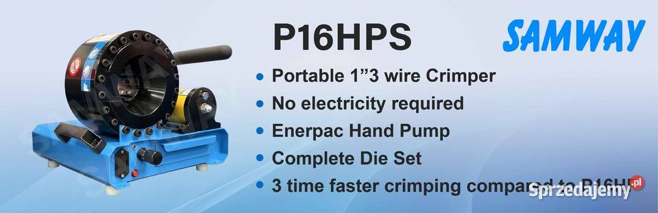 Zakuwarka ręczna P16HPS 12SN do 45mm SAMWAY Złotów