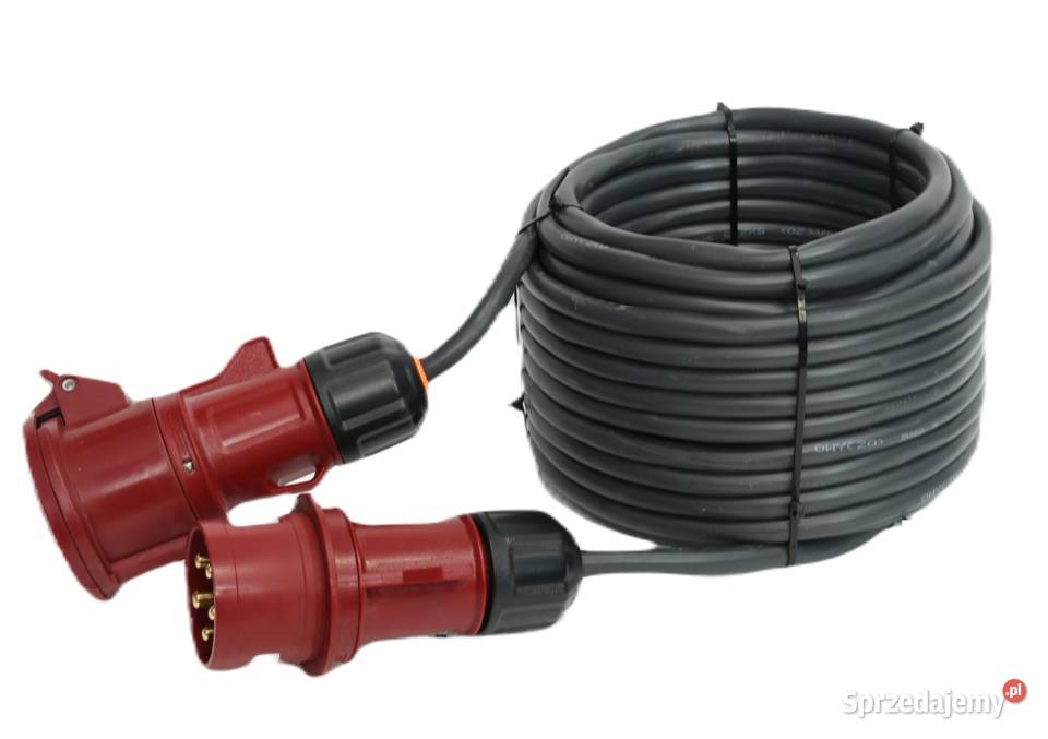 PRZEDŁUŻACZ SIŁOWY Gumowy budowlany 16A 5x25 OWY