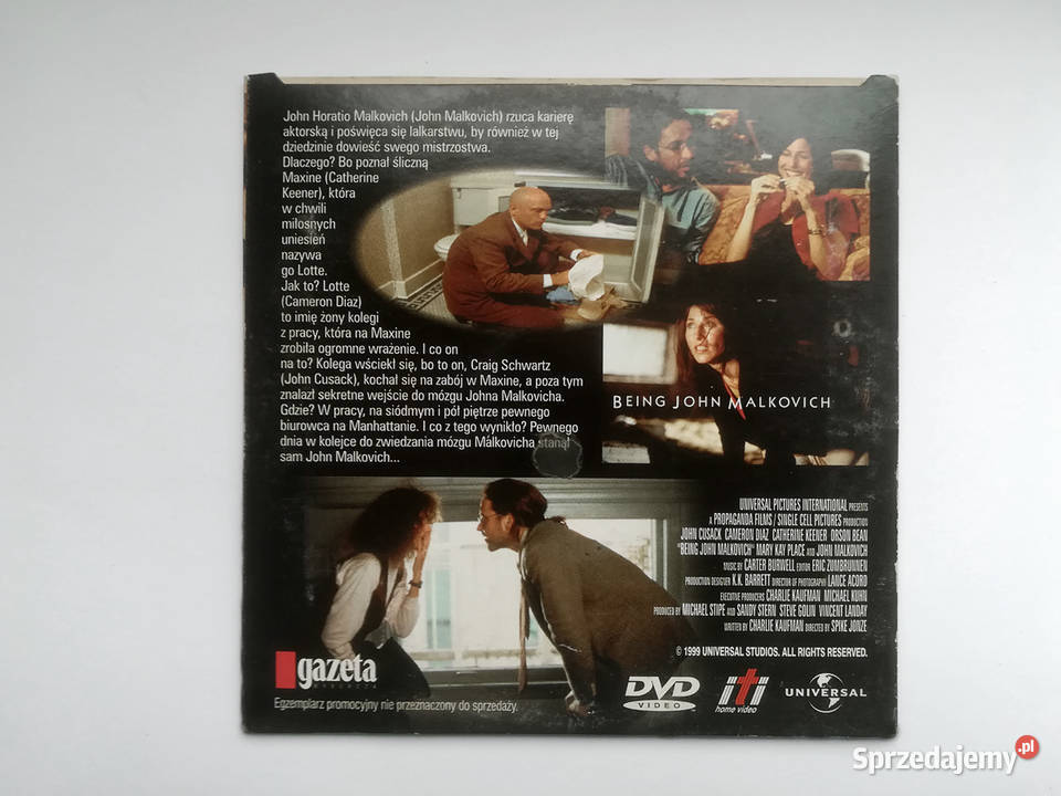 Film Być John Malkovich DVD napisy DVD Krosno